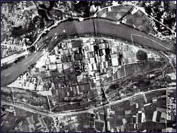 この箇所の昭和30年代の航空写真