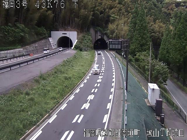 国道3号 岡垣町 城山トンネル付近