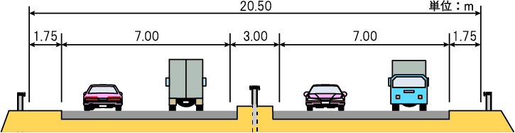 中九州横断道路 大津熊本道路(合志～熊本)