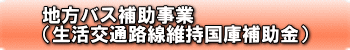 地方バス補助事業(生活交通路線維持国交補助金)