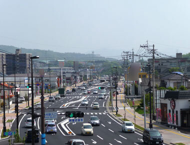 国道34号（長崎県大村市水主町玖島）整備前