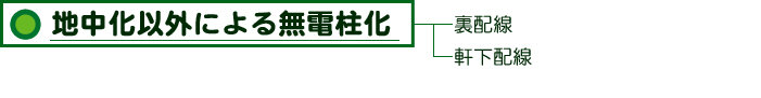 地中化以外による無電柱化