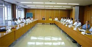 ▼活発な意見が交換された道守柳川ネットワーク会議