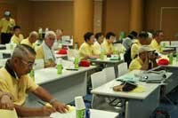 2年前に植樹した”マイツリー”の成長を見ながらの清掃活動、意見交換会②