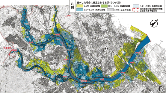 浸水想定区域図