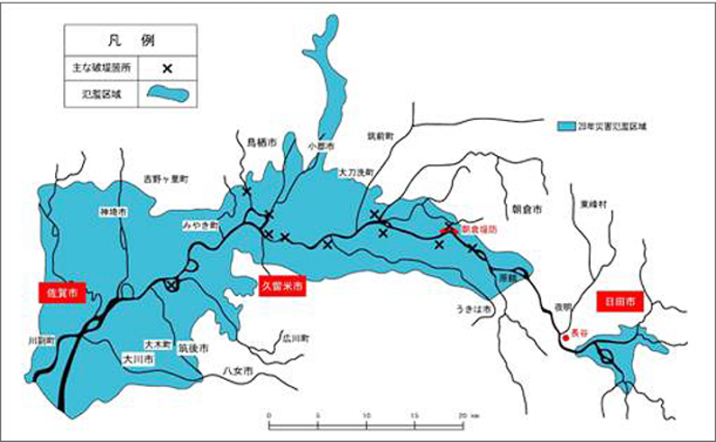 浸水実績図