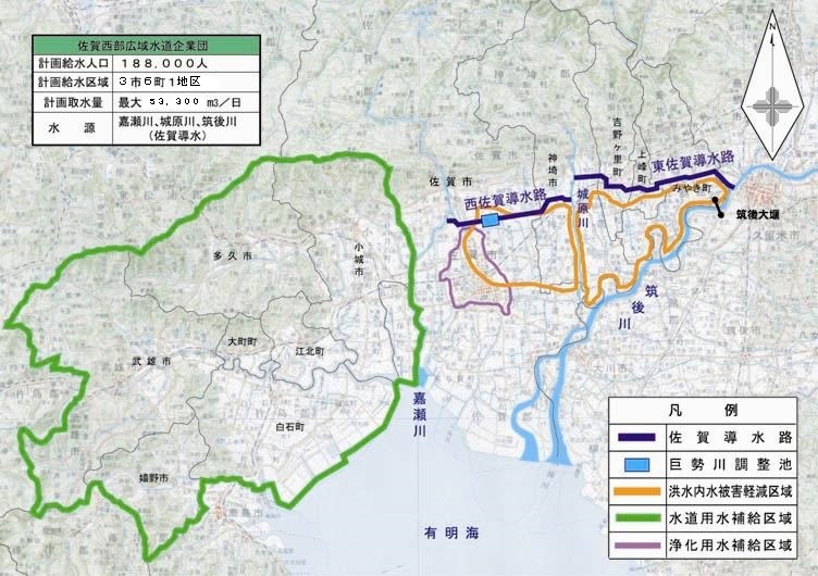 導水による水対策の範囲