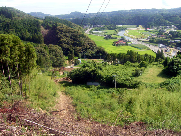 平成20年8月(橋の脚を作る前の風景です)
