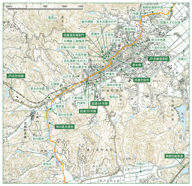 宿場町MAP（塚崎宿1）