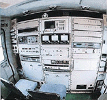 車内の衛星通信設備
