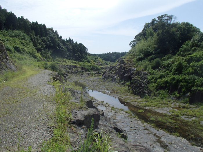 曽木の滝分水路（平成２５年　上流側通路より撮影）