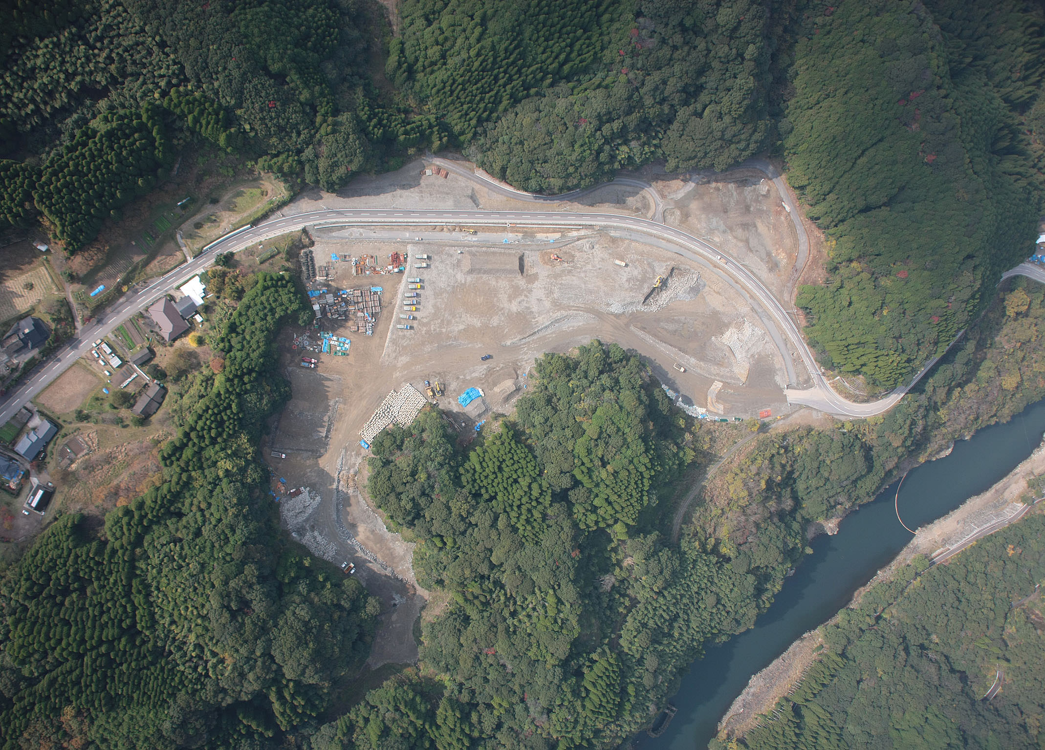 発生土受入地航空写真