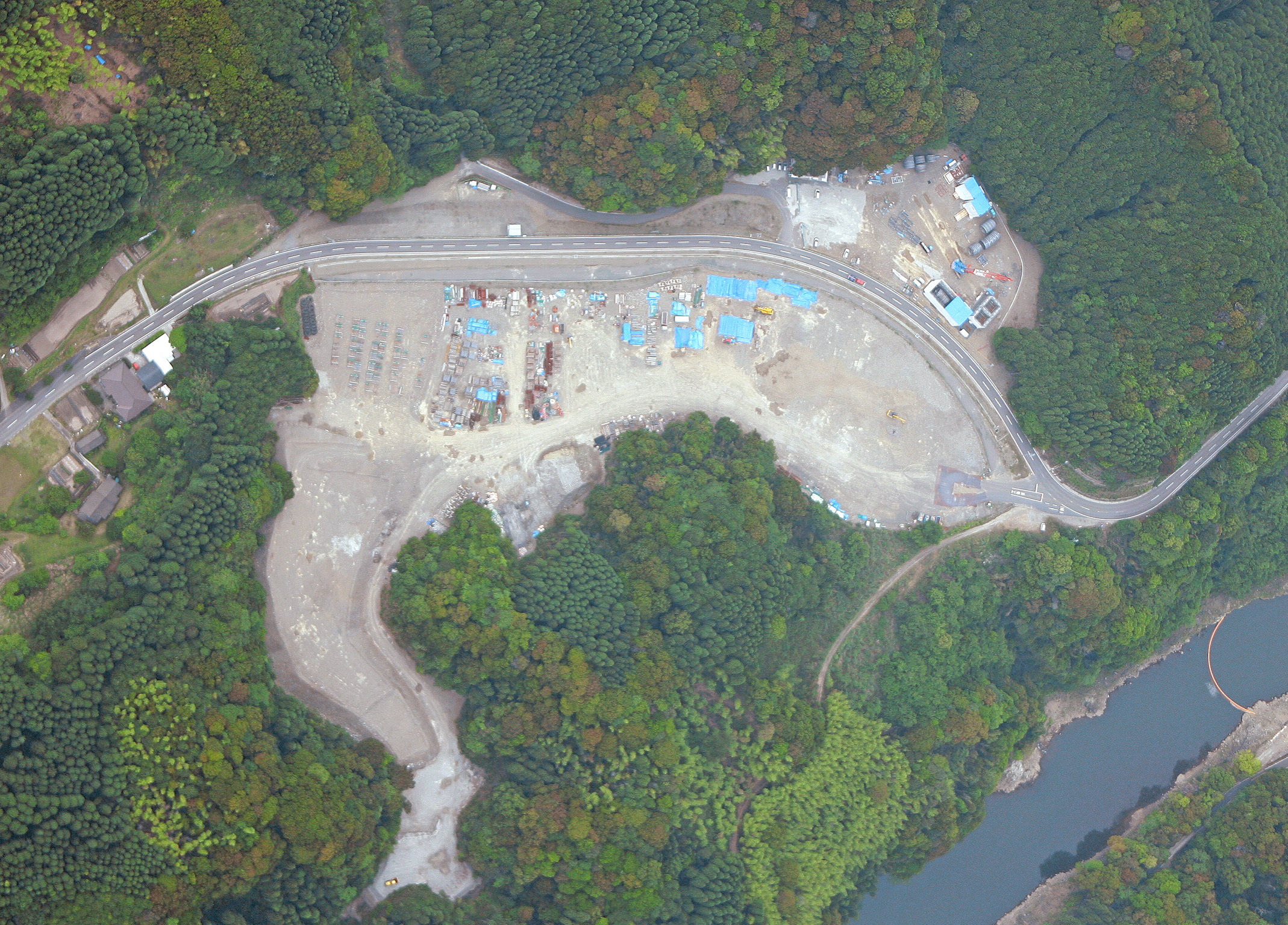 発生土受入地航空写真