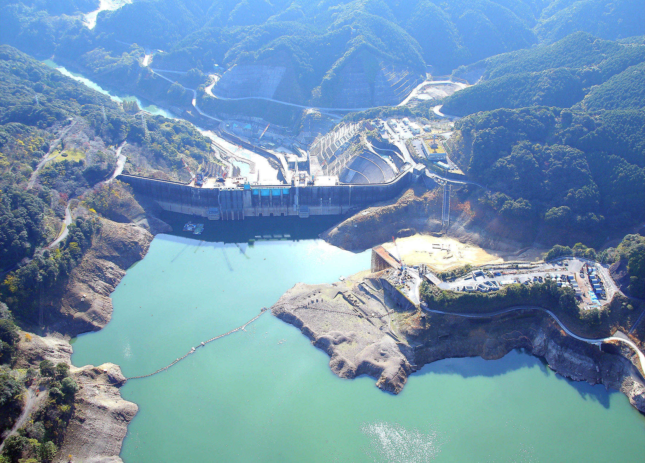 ダム上流側航空写真