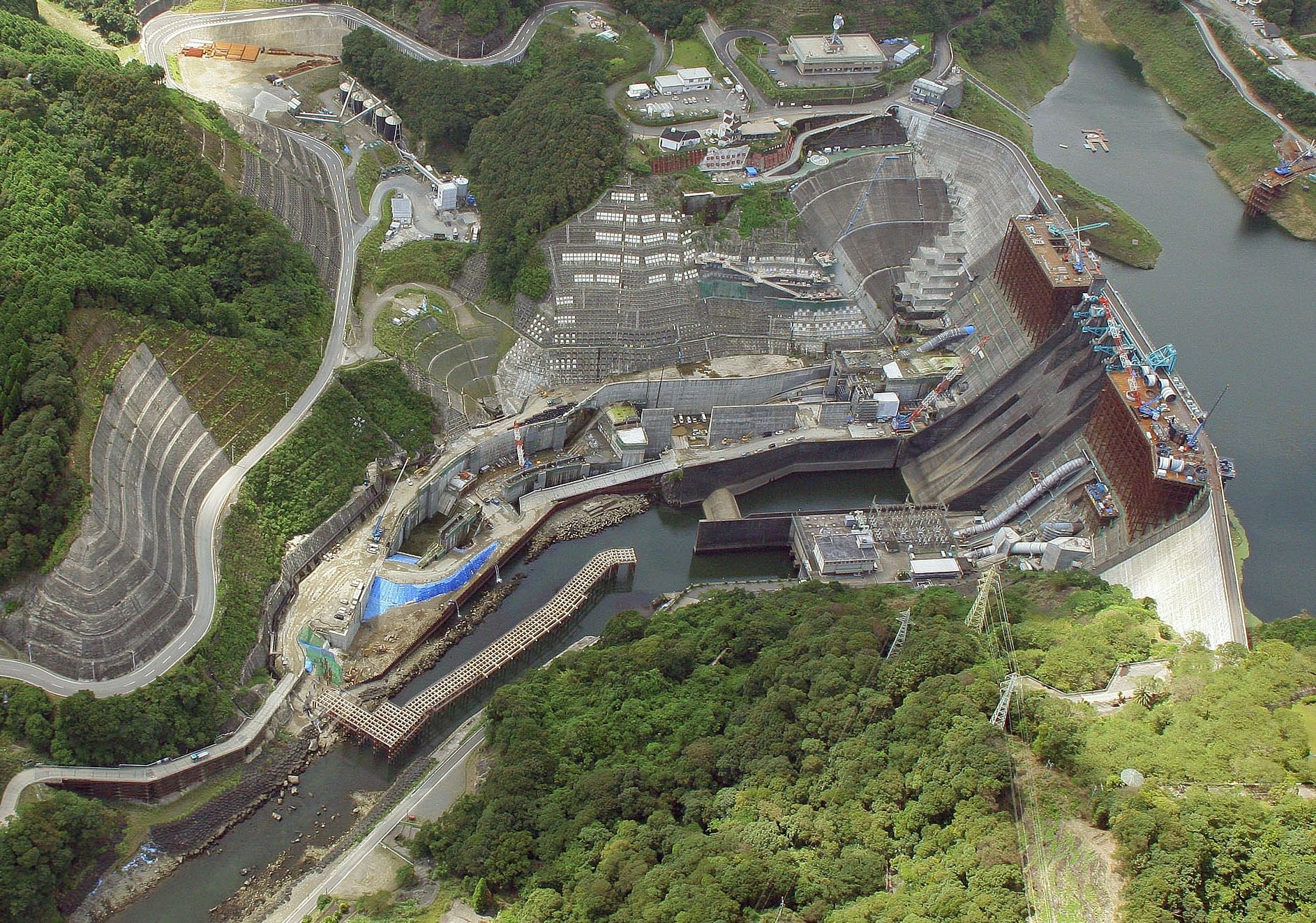 減勢工航空写真