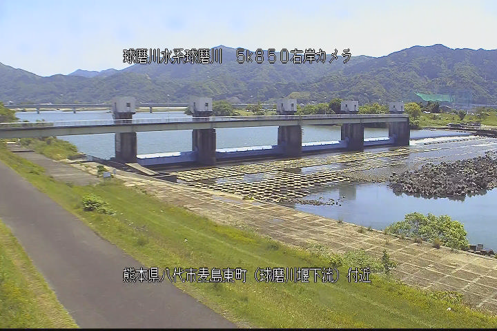八代市　球磨川堰下流