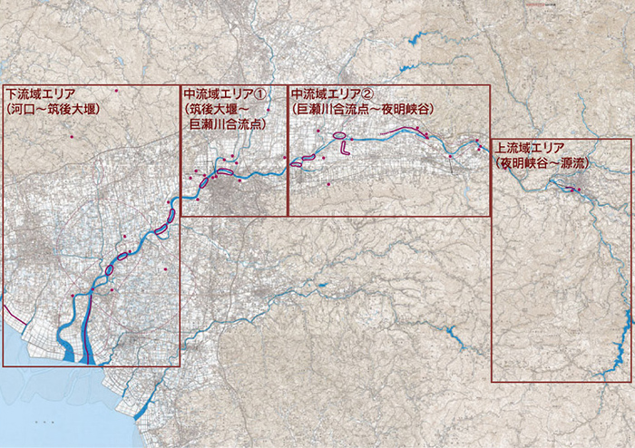 筑後川歴史散策　エリアからさがす