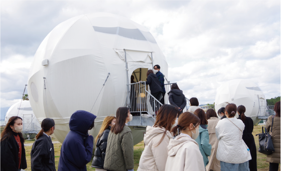 公園施設に出来た宿泊施設の見学「海の中道海浜公園」(福岡県)