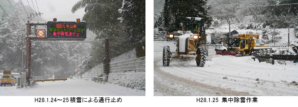 八木山峠・八木山バイパスの降雪への対応