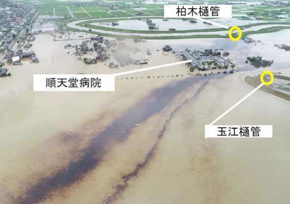 8月前線に伴う大雨による六角川周辺の浸水被害状況_写真