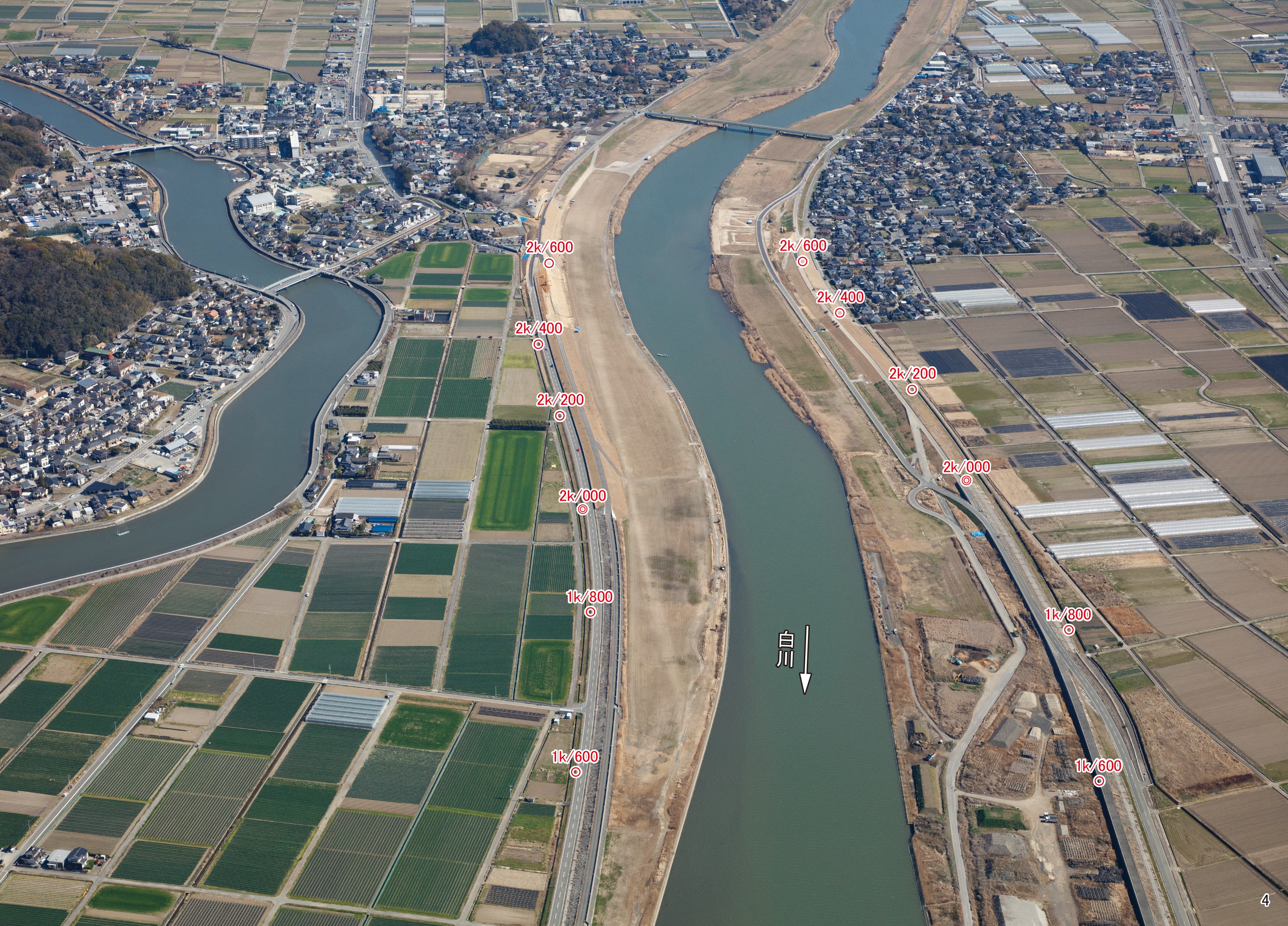 白川の航空写真 熊本河川国道事務所｜国土交通省 九州地方整備局