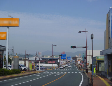 国道3号（熊本県山鹿市 大橋通）整備後