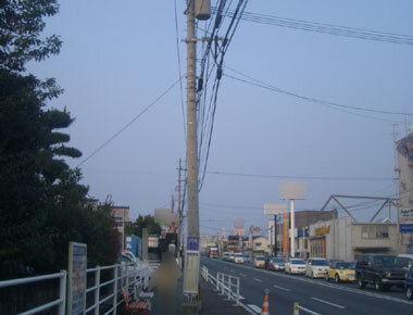 国道3号（熊本県熊本市南区近見）整備前