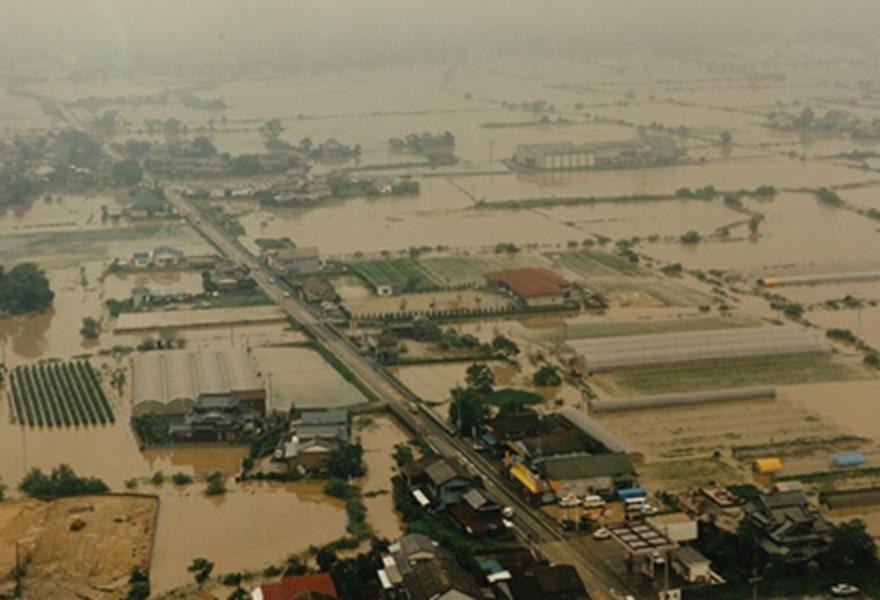 昭和57年7月洪水の時の写真