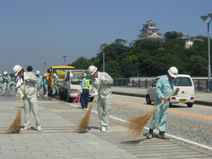 清掃状況（舞鶴橋）