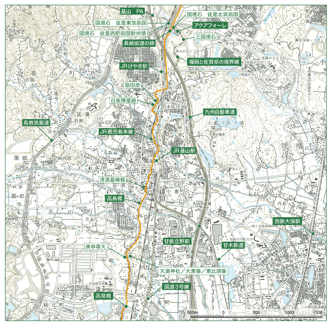 宿場町ＭＡＰ（三国境～基山）