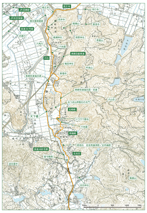 宿場町MAP（鳴瀬宿）