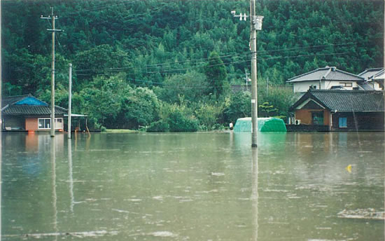 平成元年　吉松町上川添地区　被災写真