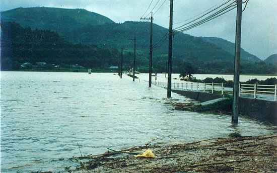 平成元年　吉松町上川添地区　被災写真