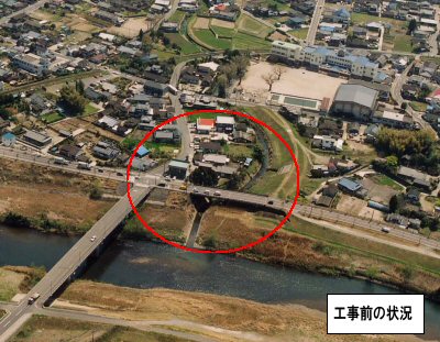 湯谷川水門工事前状況写真