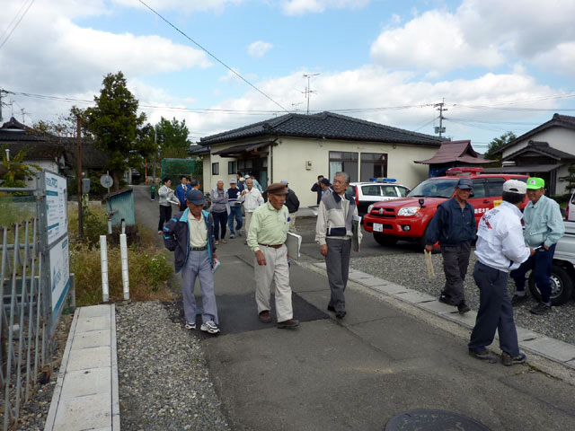 人吉市下林二区でのまち歩き状況（平成22年10月）