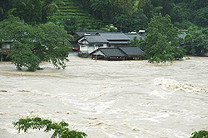 淋地区の浸水状況（球磨村）