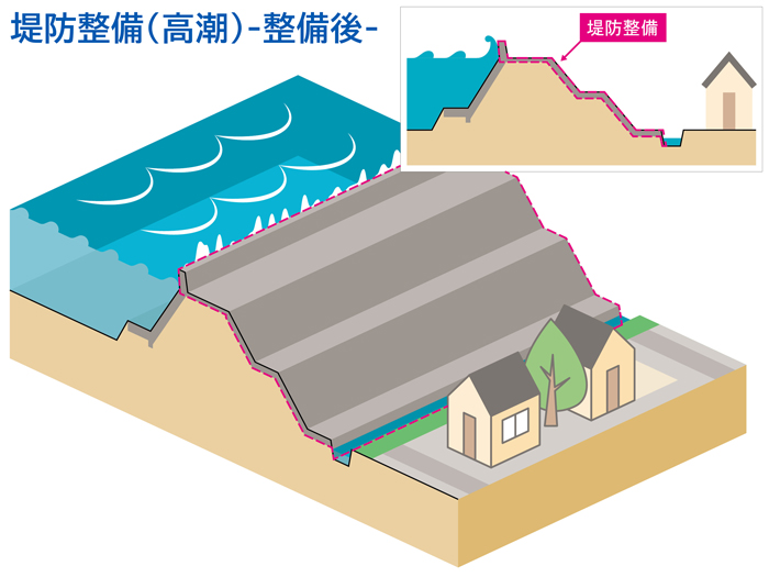 堤防整備（高潮）（整備後）