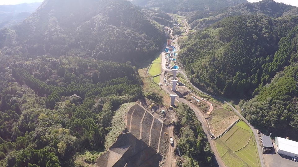 【１０】小津奈木地区より水俣IC方面を望む