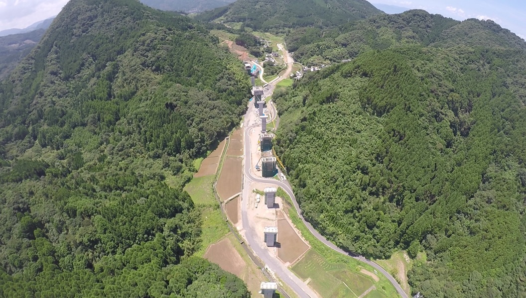 【１０】小津奈木地区より水俣IC方面を望む