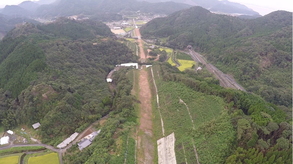 【７】津奈木IC南地点より水俣方面を望む　写真