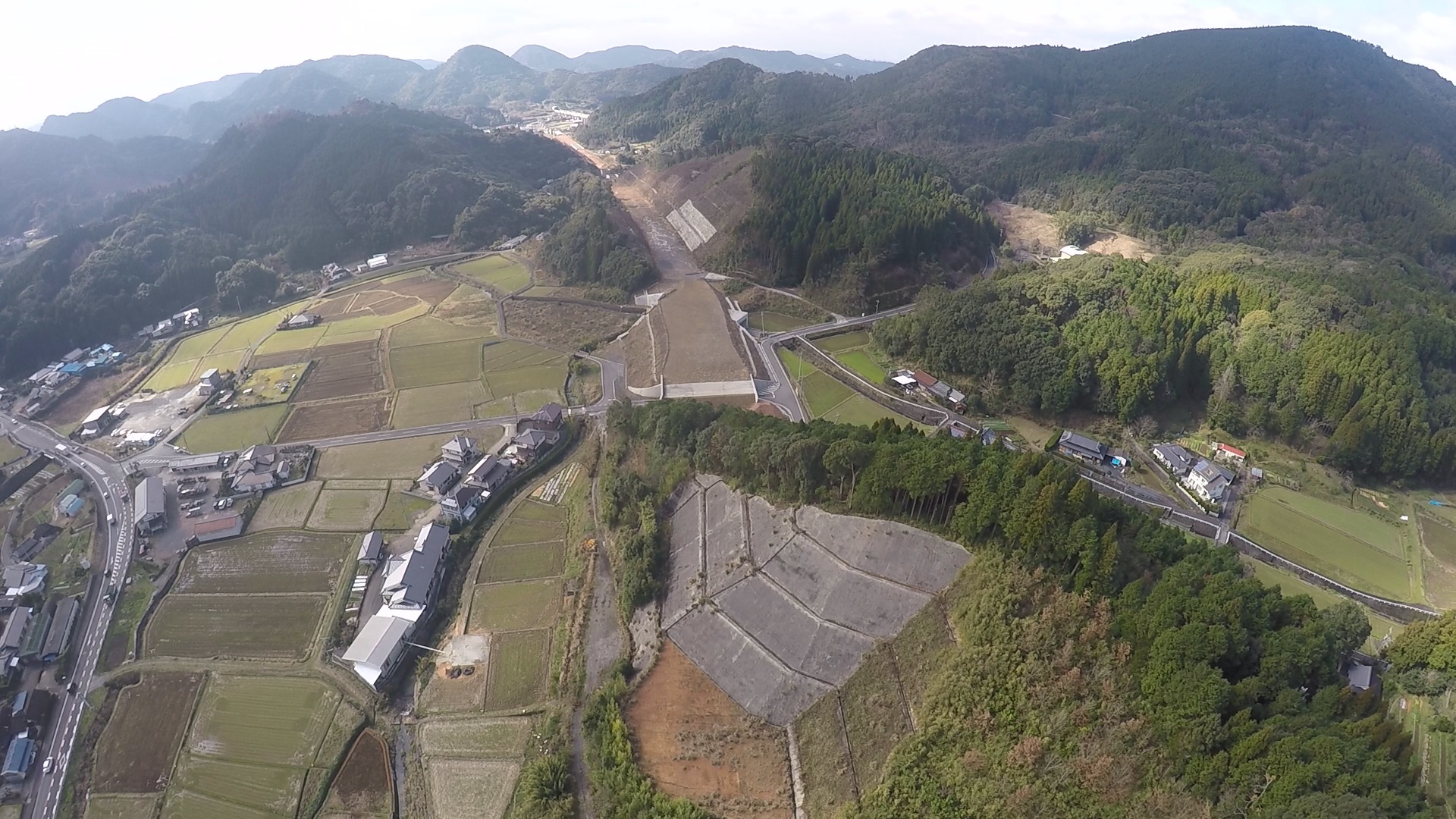 【７】津奈木IC南地点より水俣方面を望む　写真