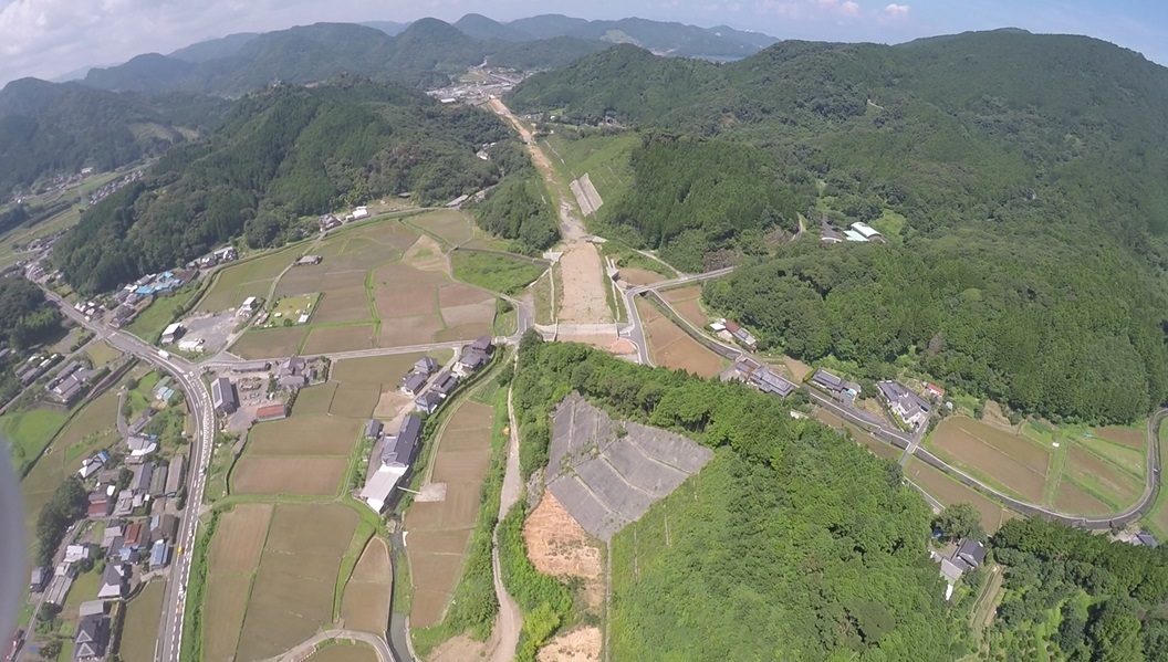 【７】津奈木IC南地点より水俣方面を望む　写真