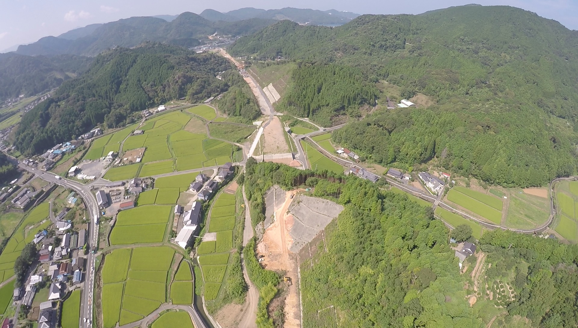 【７】津奈木IC南地点より水俣方面を望む　写真